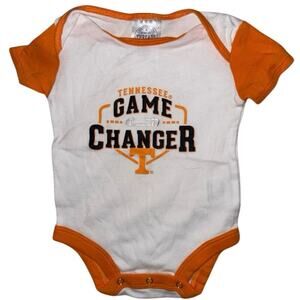 Tennessee game changer logo baby one piece bodysuit shirt 0-3 months onesie